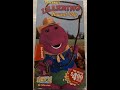 Barney S Learning Round Up Blockbuster Exclusive 2001 VHS REAL TAPE CAPTURE