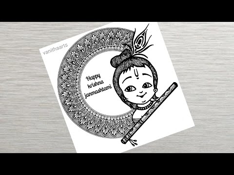 How to draw Mandala for Beginners flute feather mandala art flute feather drawing stepbystep