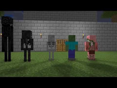 Monster school : scary slendrina the cellar challenge - Minecraft