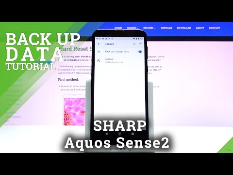 How to Use Google Backup in SHARP Aquos Sense2 – Backup Data