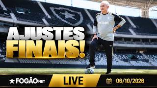 FOGÃONET LIVE: TITE FAZ ÚLTIMOS AJUSTES PARA BOTAFOGO X VASCO | TREINO HOJE É COM ELENCO COMPLETO