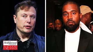 Elon Musk Confirms Kanye West’s Twitter Account Suspended After Posting Swastika | THR News