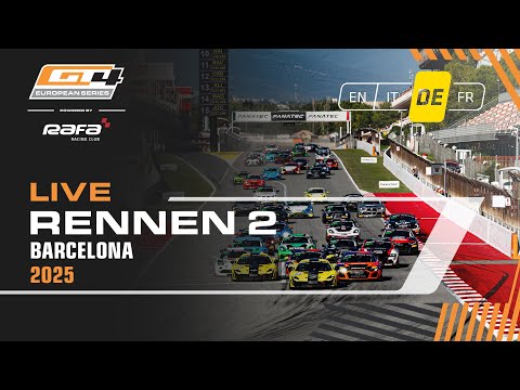 LIVE I Rennen 2 I Barcelona I GT4 European Series pwd by RAFA Racing Club 2025 (Deutsch)