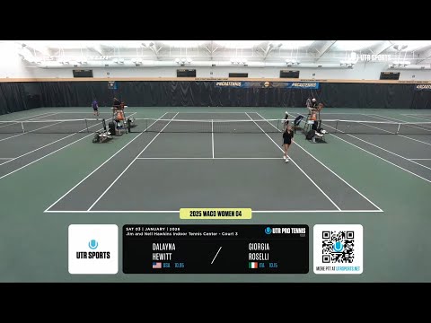 Dalayna Hewitt (USA) vs Giorgia Roselli (ITA) - Game, Set, Match