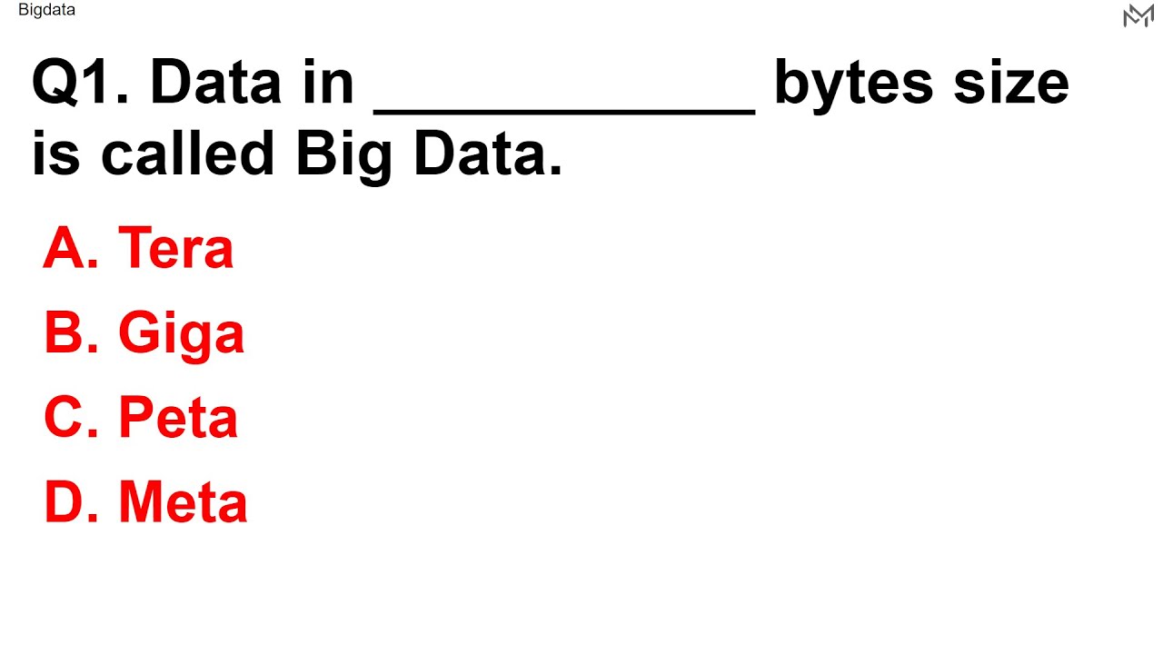 Introduction to BigData MCQ test