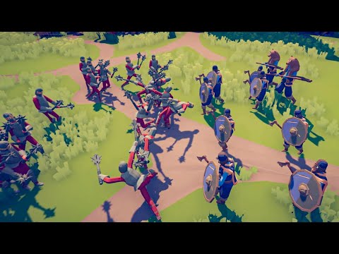 MACE SPINNER vs VIKING TEAM - Totally Accurate Battle Simulator TABS