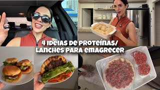 4 IDEIAS DE LANCHES PROTEICOS  PARA ALMOÇO OU JANTAR| Práticos, Saudáveis e para Emagrecer 🔥