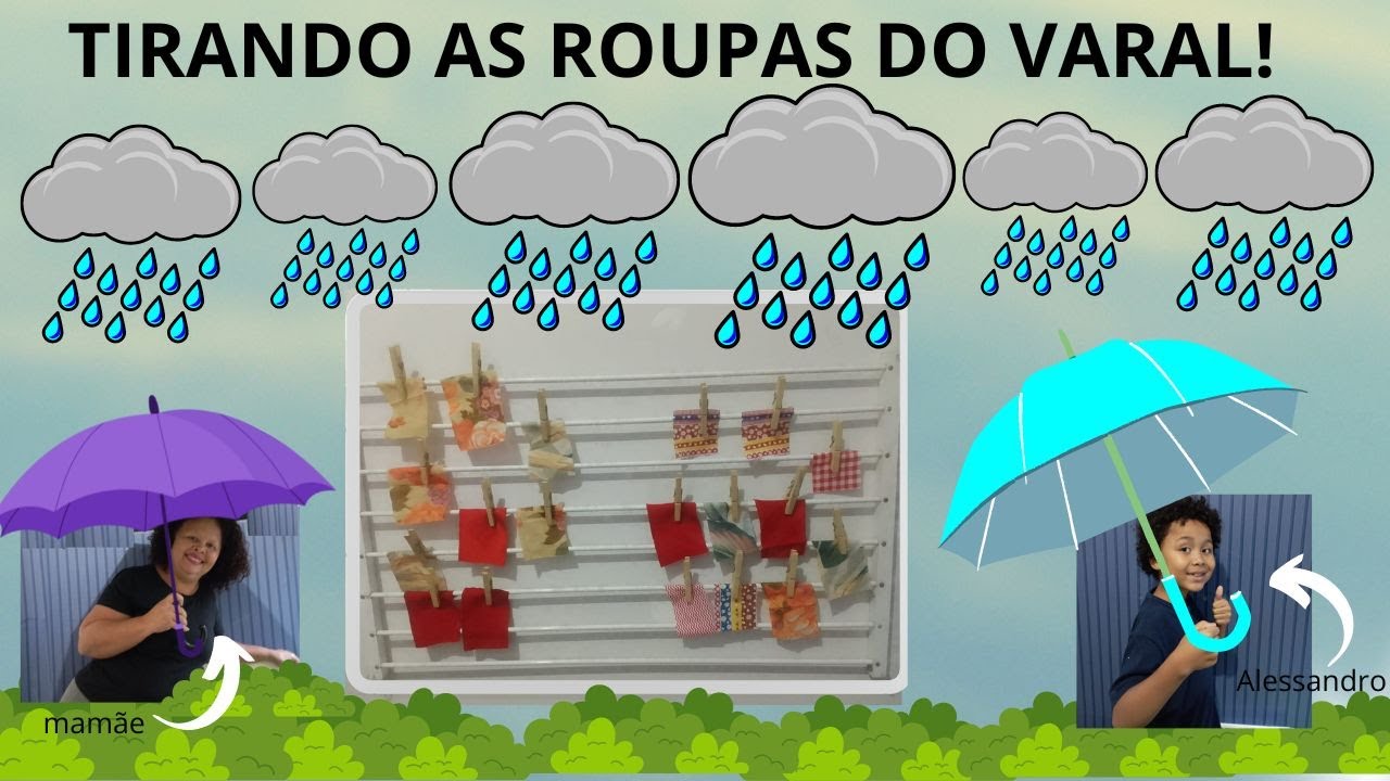 TIRANDO ROUPAS DO VARAL...