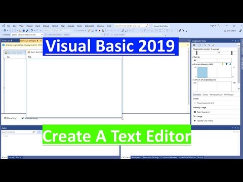 Introduction To Visual Basic Series Basic Text Editor Application