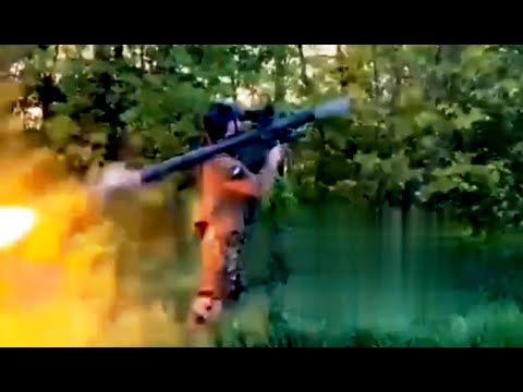 Combatant fires Polish MANPADS missile "Perun". #Ukraine #azovstal