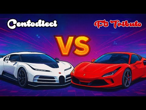 Bugatti Centodieci VS Ferrari F8 Tributo | Racing Master | Android Racing Games