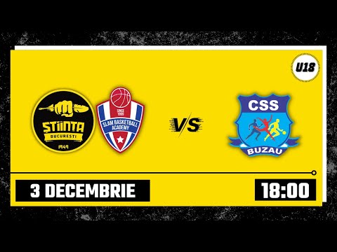 LIVE 🏀 CN U18M CSU Știința Slam București - CSS Buzău