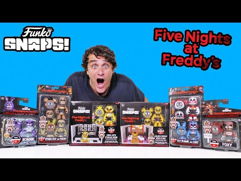 FNAF FUNKO SNAPS PLAYSETS FIGURES AND 2 PACKS COMPLETE COLLECTION ! || Unboxing Review || Konas2002