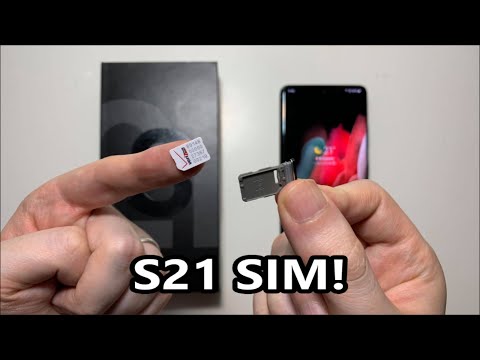 How to Insert SIM Card Samsung Galaxy S21 / S21+ / S21 Ultra 5G (No MicroSD)