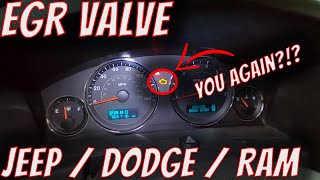 Fixing a Jeep EGR Valve - Check Engine light for code P0404 - Time for a new EGR Valve!