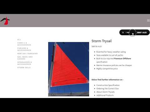 Storm Trysail - Rolly Tasker Sails