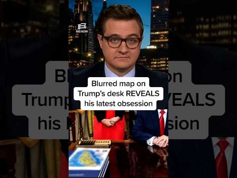 Blurred map on Trump’s desk REVEALS his latest obsession