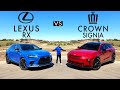 SIMILAR SIBLINGS 2025 Toyota Crown Signia Vs 2025 Lexus RX 350 Comparison