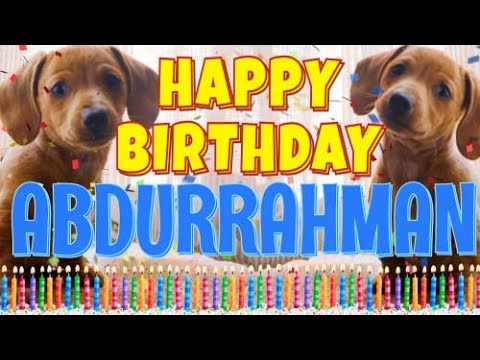 Happy Birthday Abdurrahman! ( Funny Talking Dogs ) What Is Free On My Birthday
