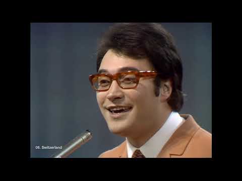 Gianni Mascolo-Guardando Il Sole Live 1968 Eurovision Switzerland (Remastered)
