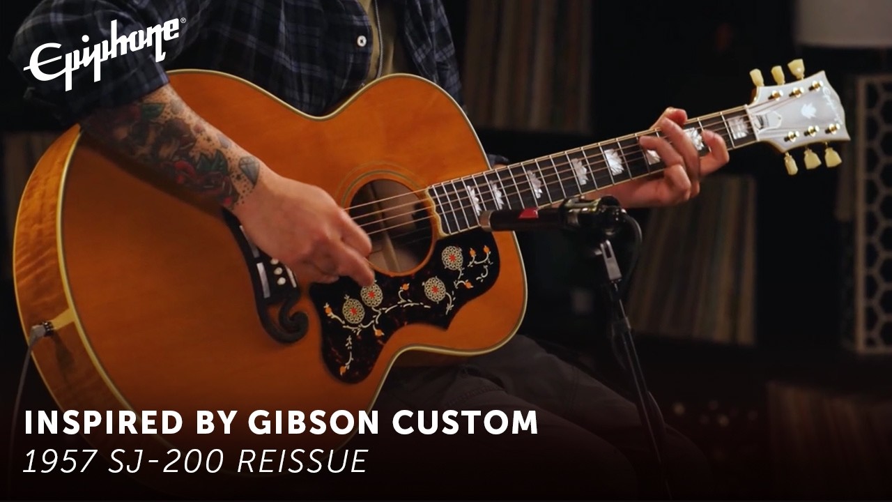 Epiphone 1957 SJ-200 Reissue – Epiphone Inspired by Gibson Custom - YouTube
