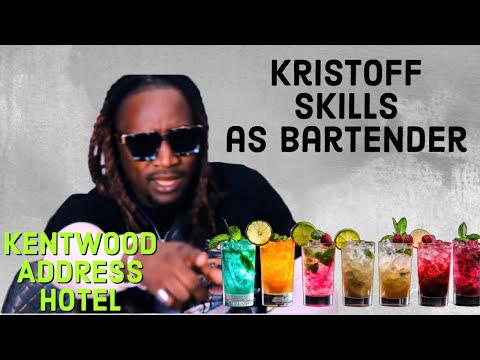 Kristoff KENYAN 🇰🇪 ARTIST shows off his SKILLS as Barkeeper I Talks Magix Enga.