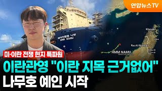 이란 관영 "트럼프, 근거없이 이란 지목"…나무호 예인 시작 / 연합뉴스TV (YonhapnewsTV)