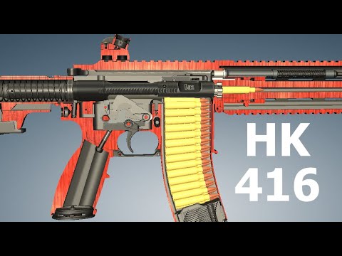 How a HK416 Rifle Works