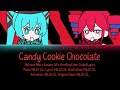Candy Cookie Chocolate Hatsune Miku X Kasane Teto Rom Eng Color Coded Lyrics Check Desc