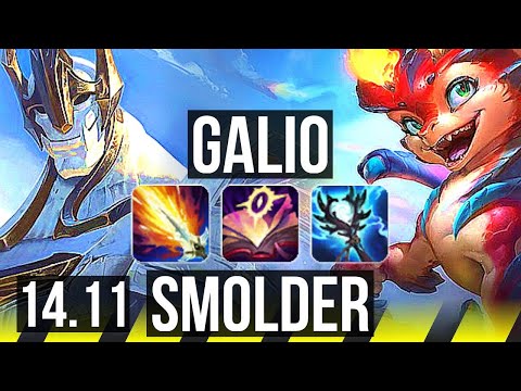 GALIO & Nautilus vs SMOLDER & Nami (ADC) | Rank 10 Galio, 11/6/19 | EUW Grandmaster | 14.11