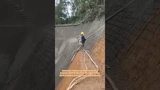 Reinforcing Slopes:The Process of Shotcrete Application