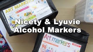 Nicety / KalaShilpi / Lyuvie Alcohol Marker Comparison