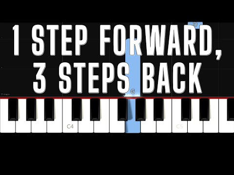 Olivia Rodrigo - 1 Step Forward, 3 Steps Back - Easy Beginner Piano Tutorial