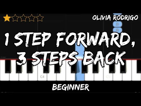 Olivia Rodrigo - 1 Step Forward, 3 Steps Back - Easy Beginner Piano Tutorial - For 1 Hand