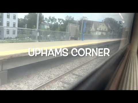 Riding MBTA commuter rail fairmount line from south station to readville