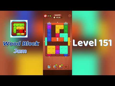 Wood Block Jam Level 151 Walkthrough | Step-by-Step Guide 🧩 | SolutionGuruji