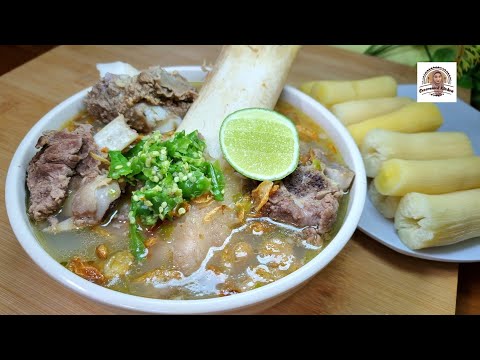 Bumbu Cuma Asam dan Cabe, Kaledo Khas Kota Palu, Sulawesi. Seger Banget.