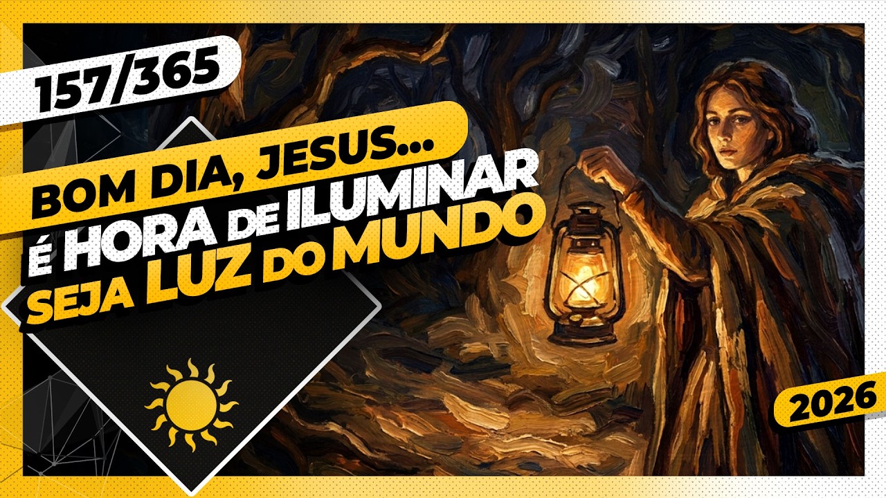 É HORA DE ILUMINAR: SEJA LUZ DO MUNDO - Bom dia, Jesus! 157/365 (2026)