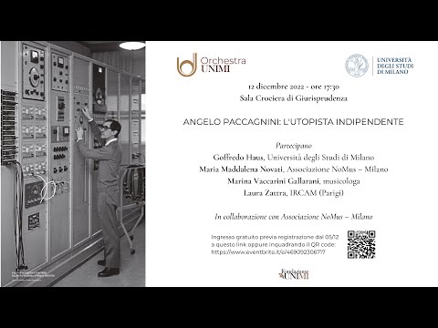Angelo Paccagnini: l'utopista indipendente | Orchestra UNIMI & NoMus