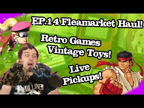 EP. 14 Video Game Hunting Live Fleamarket Haul Retro Games & Toys
