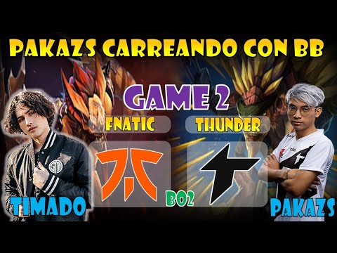 THUNDER AWAKEN vs FNATIC [GAME 2] BO2 - PAKAZS VS TIMADO - PGL Arlington Major 2022 DOTA 2
