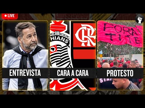 VDEO: Entrevista de Augusto Melo | Cara a Cara: Flamengo x Corinthians | Protesto no Ninho do Urubu