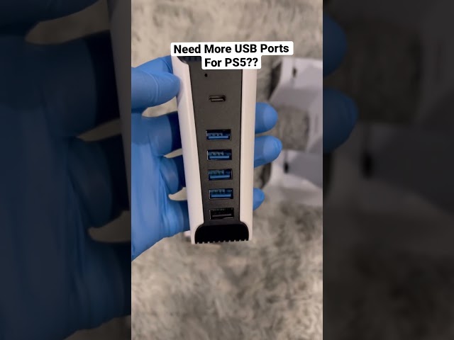 Vídeo relacionado con Hub USB 6en 1 para Playstation 5, 6 puertos (1 USB-C, 5X USB-A), color negro