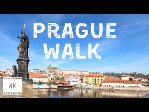 PRAGUE WALK from Charles Bridge to Prague castle (empty streets in coronavirus lockdown)