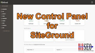 New Control Panel for SiteGround 2019 - Quick Dashboard Overview