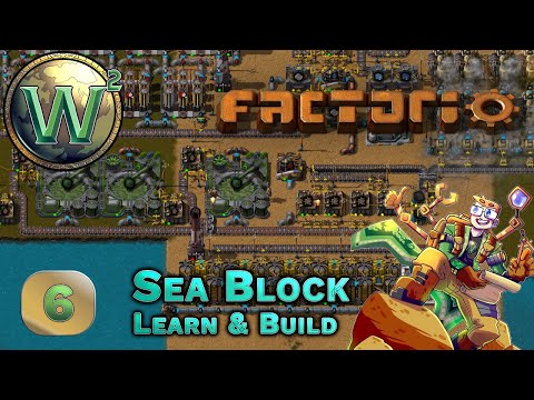 Factorio Sea Block Learn & Build - Improved Algae Processing - Let's Play - Episode 6