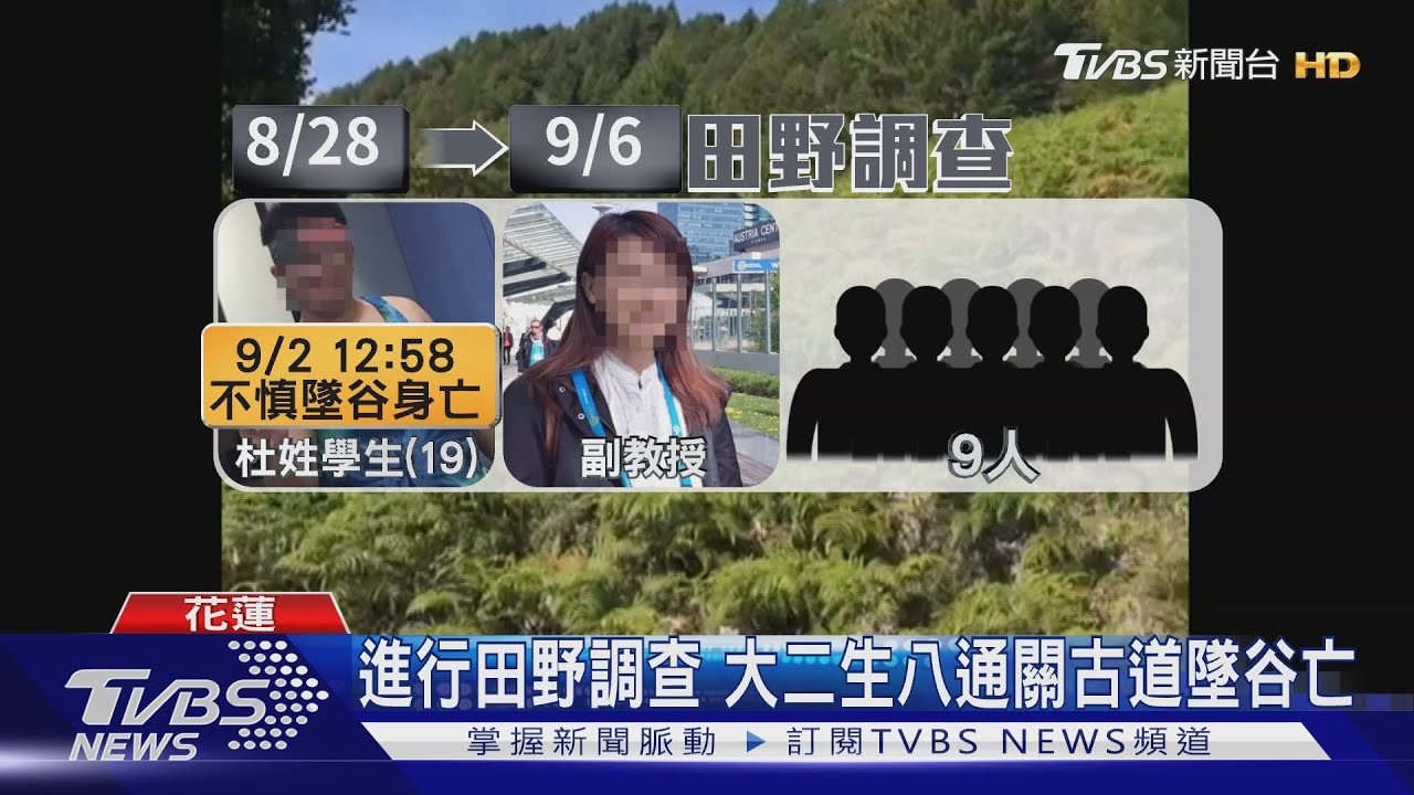進行田野調查 大二生八通關古道墜谷亡