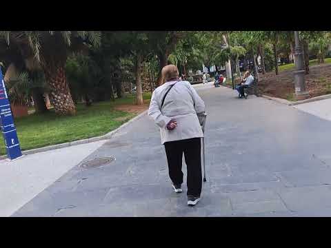 Paseo San Gregorio, en Puertollano : hoy desde el Reloj de las Flores hasta la Fuente de los Leones