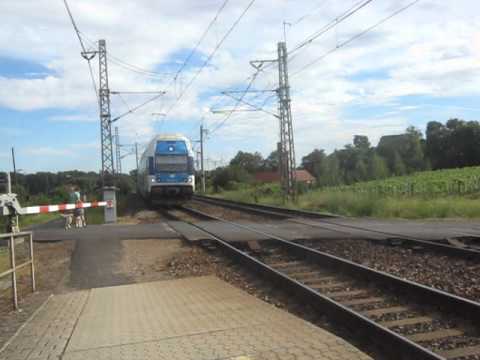 Příjezd vlaku Os 6916 - Malé Žernoseky