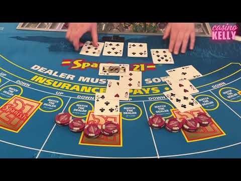Looking for Doubles and Splits on Spanish 21 - YouTube